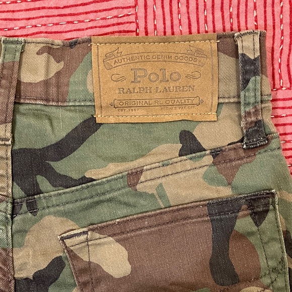 Ralph Lauren Girls size 8 W24L23.5 rise 9” Camouflage Pants - Picture 8 of 16